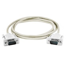 DB9 9Pin RS232 Male M/M Computer Extension Cable Connector 4.6 Feet