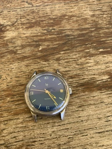 Stunning blue LIP TECHNIC.   Vintage Rare Watch