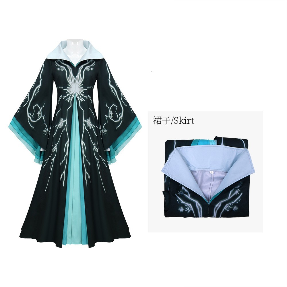 2025 Movie Wicked Cosplay Costume Madame Morrible Dress Women Party Robe