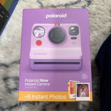 POLAROID NOW 2ND GENERATION I-TYPE INSTANT FILM CAMERA PURPLE 8 INSTANT PHOTOS