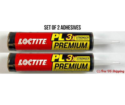 Loctite PL Premium 3X Stronger Polyurethane Construc Adhesive Tan 10 oz Set of 2