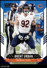 2021 Score #129 Brent Urban Bears Virginia 8 - NM/MT