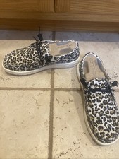 Hey Dude Women's Size 9 Wendy Cheetah Collage Shoes
