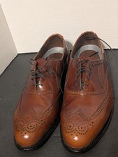Dexter Made in USA Vtg Classics Men's 9.5 M Shoes Oxford Wingtip Brown Leather👌