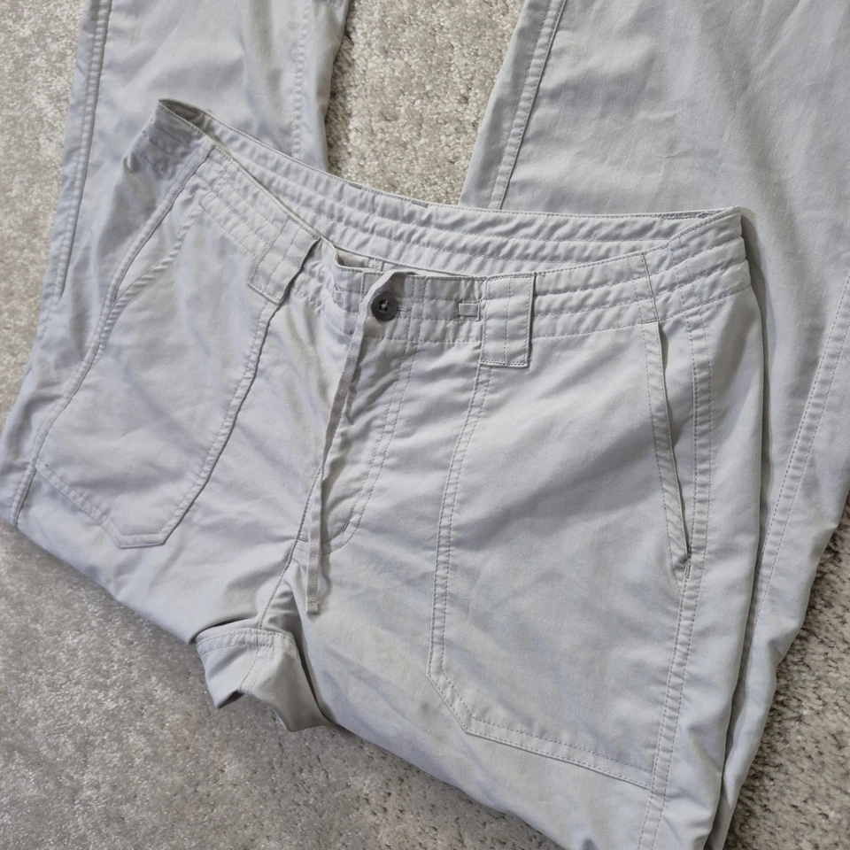 Patagonia Hiking Pants Womens 10 Beige Rollup Bootcut Nylon Stretch Performance - Image 2 of 4