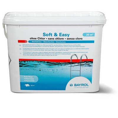 BAYROL Soft & Easy 4,48 kg chlorfreie Pool Komplettpflege Schwimmbad Sauerstoff