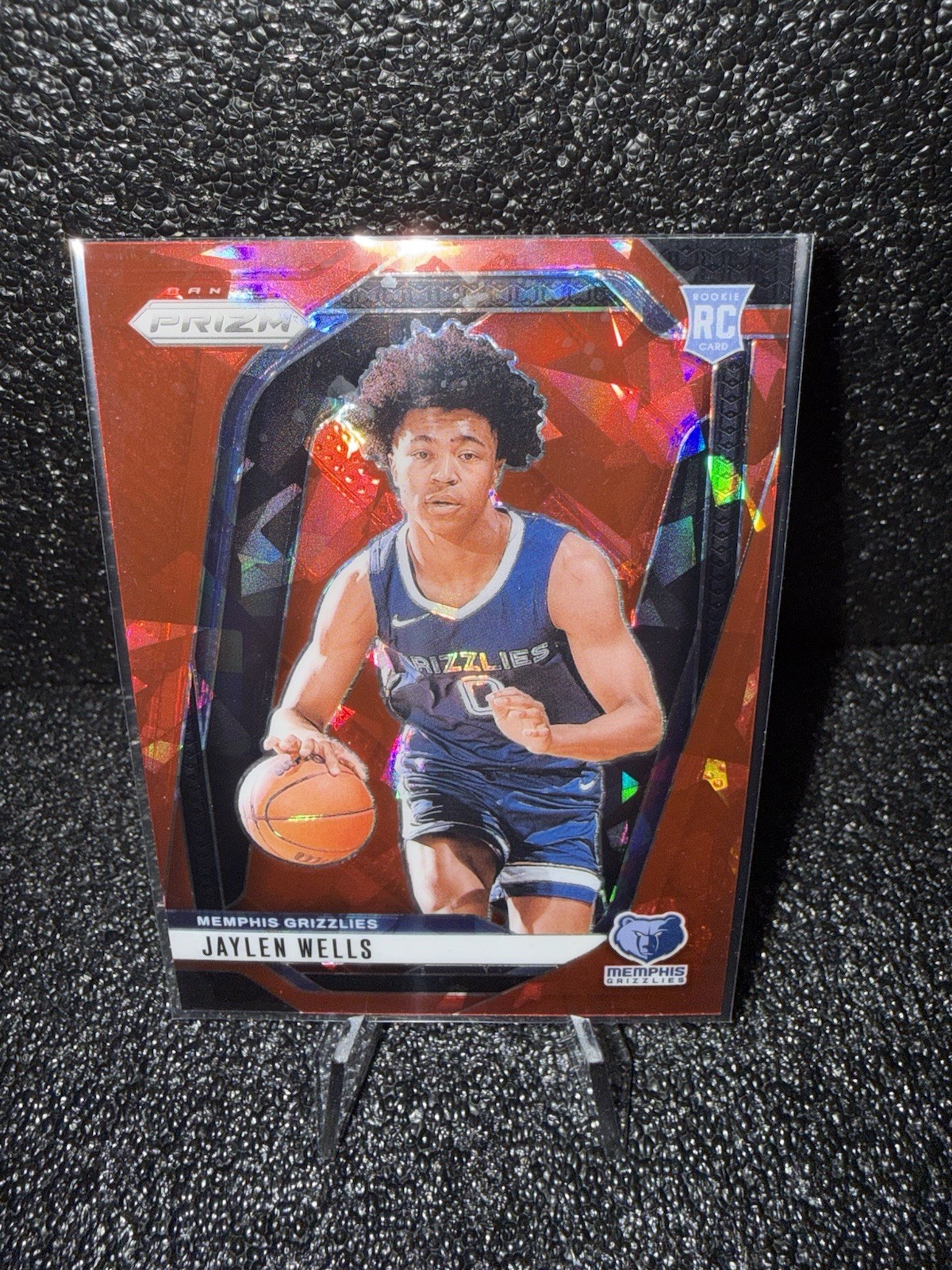 2024-25 Panini Prizm - Jaylen Wells #239 Red Ice Prizm (RC)