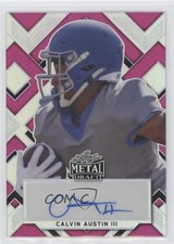 2022 Leaf Metal Draft Portrait Pink Prismatic 13/20 Calvin Austin III Auto 0u66