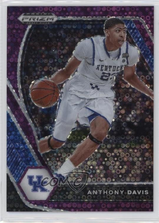 2021-22 Panini Prizm Draft Picks Purple Circles 2/50 Anthony Davis #58 1q35