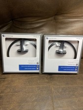 2 Pack Glacier Bay Wall Mounted Lucien Towel Ring in Matte Black