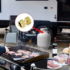 Propane Adapter Convert Propane Regulator Adapter Brass Easy to Install