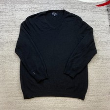 Club Room Cashmere Sweater Extra Large Black Golf Trekker Preppy Casual Hike Men