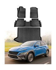 CreekT  for Hyundai Kona Floor Mats 2018-2023 No for EV ,All Weather Heavy