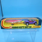 Nice Vintage Corgi Toys Whizzwheels Beach Buggy Sailing Boat Gift Set 26 In Box!