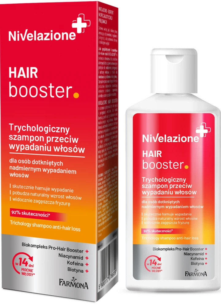 Nivelazione Hair Booster Trichology Shampoo Anti Hair Loss Caffeine Biotin 100ml