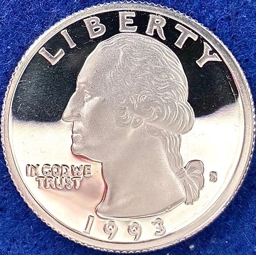 1993-S Washington Silver Quarter DCAM Ch Proof