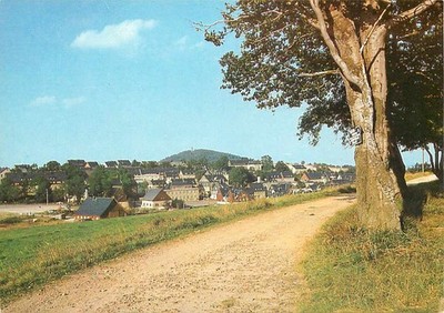 Altenberg Dippoldiswalde Sachsen - Blick zum Geisingberg Panorama Ansichtskarte