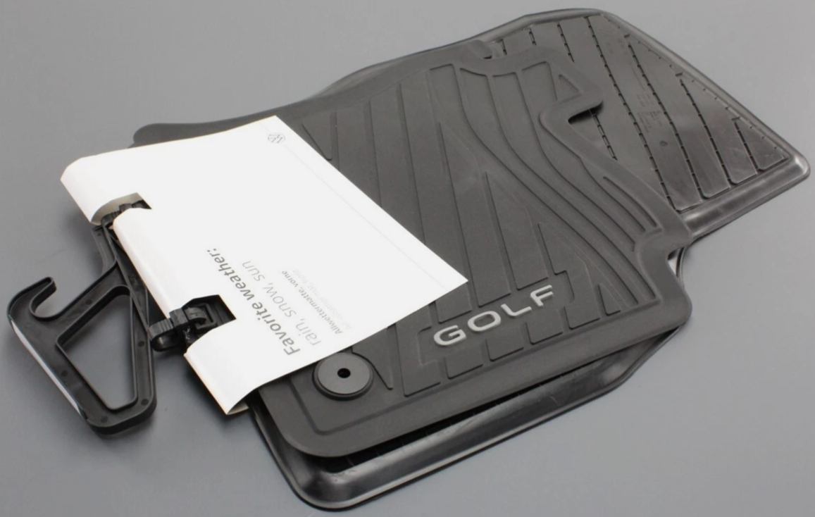 Mk8 R Mat New Genuine VW Golf MK8 front rubber all-weather floor mat set RHD ...