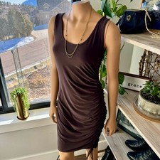 Express,  Matte Jersey Ruched Side Tie Mini Dress, Size- Small