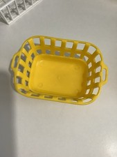 Vintage Sindy Doll Yellow Wash Washing Basket, Part Of The Wash Day Set