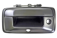 Tailgate Handle Primed Black with Camera Hole fits Chevrolet GMC