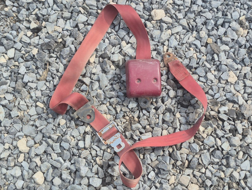 89-93 DODGE RAM 1ST GEN In Pillar Retractable Lap Seat Belt (see description)