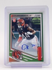 DEMETRIUS KNIGHT JR 2025 SCORE GREEN ROOKIE AUTO /49 #245 BENGALS Q6233