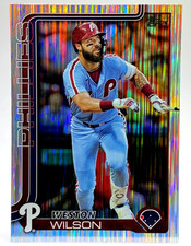 WESTON WILSON ERROR SHORT PRINT MEIJER EXCLUSIVE TINSEL FOIL / 2025 TOPPS #ALT-1