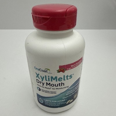 Oracoat XyliMelts for Dry Mouth Night Time or Day, 230 Count - Berry Smoothie