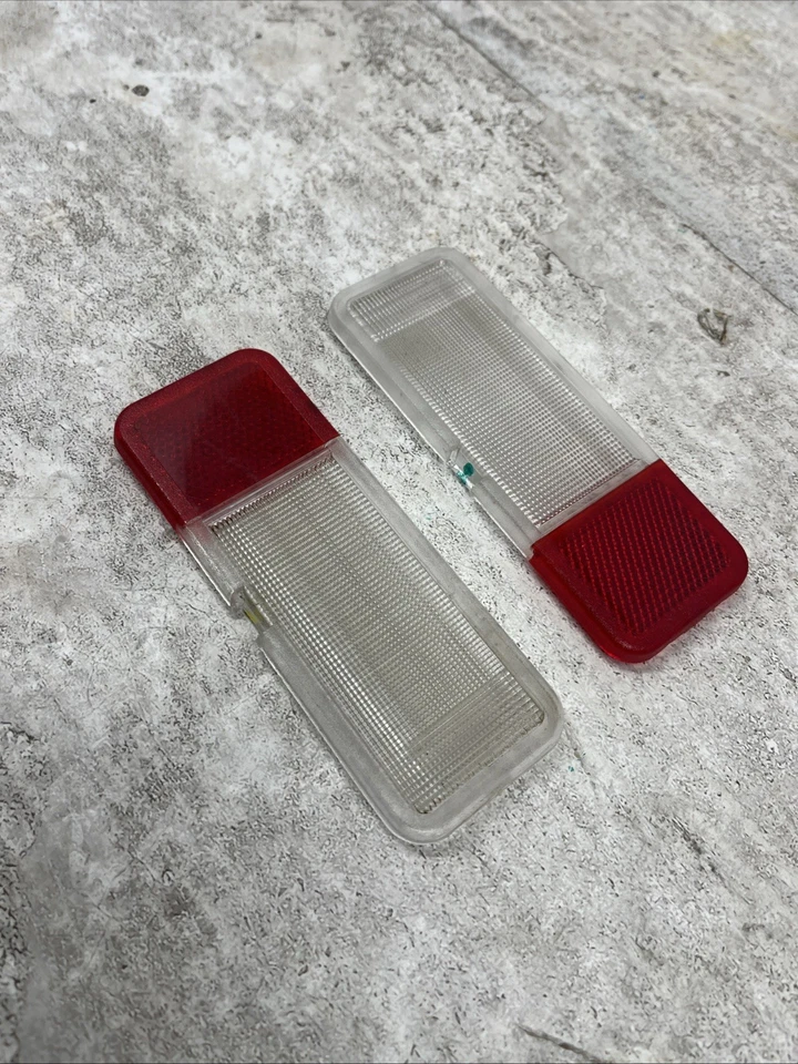 Juego de lentes de lámpara de cortesía para puerta delantera Ford Van SUV 1992-2008 OEM Foto 2 de 4