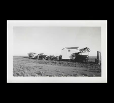 1930s Motorcycle Daredevil Show Original Photo! 1st Truck Camper, Ramps & Bikes