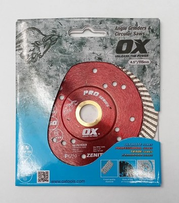 OX Professional PU10 4-1/2'' Turbo Diamond Blade (carded)