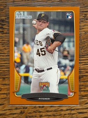 2013 BOWMAN MLB BASEBALL GERRIT COLE #6 ROOKIE ORANGE 059/250 PIRATES YANKEES RC
