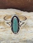 Bell Trading Post Sterling Silver Turquoise Ring Size 9 Vintage Southwest 0123