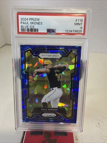 2024 Panini Prizm - Paul Skenes  #118 Blue Ice Prizm (RC) PSA 9 MINT 🔥🔥🔥