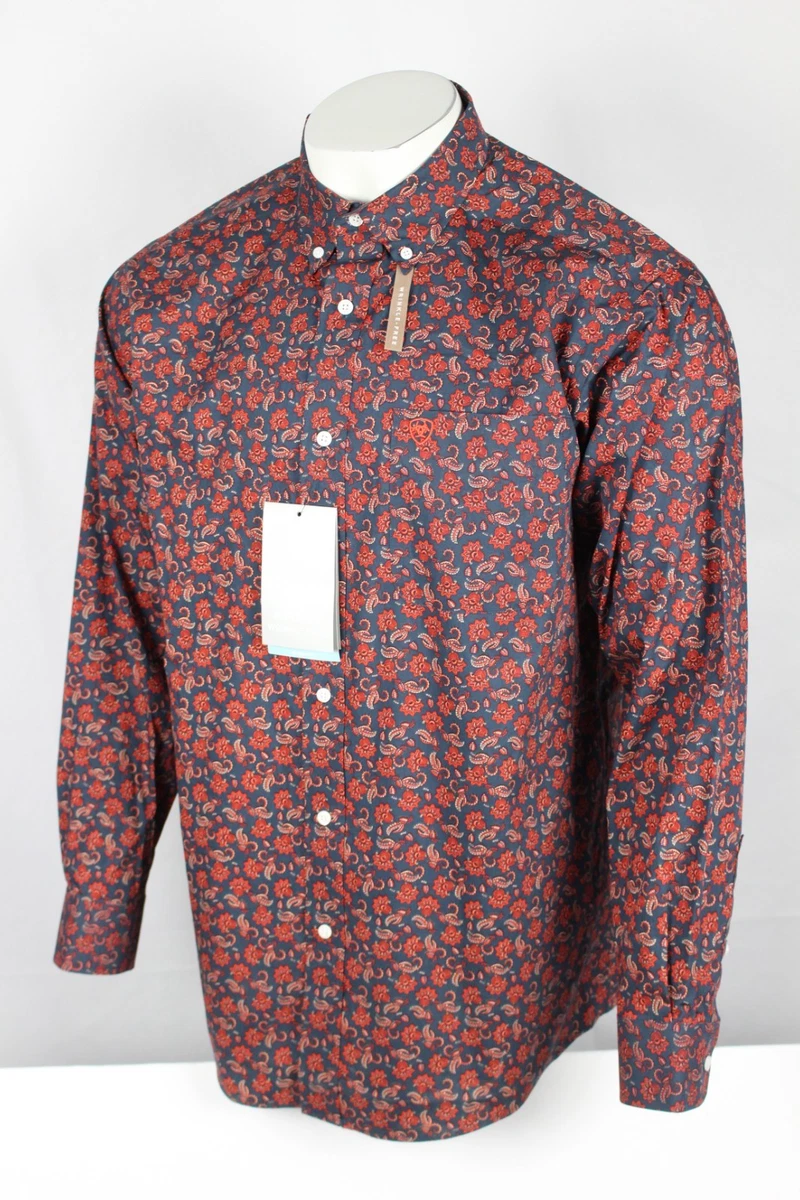 Ariat Camisa Judd Classic Fit Para Hombre, Turquesa, XS