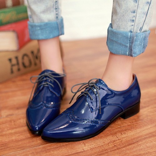 womens leather shoes with laces