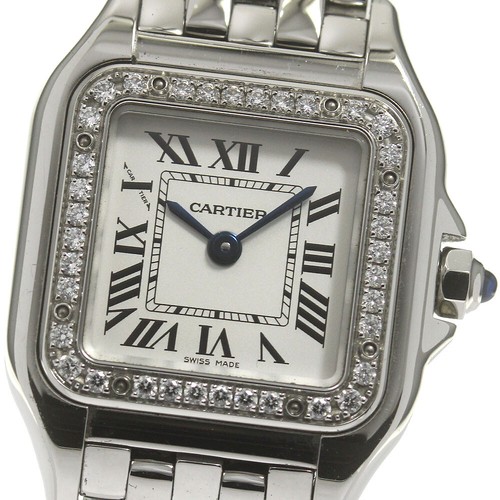 CARTIER PANTHERE de Cartier SM W4PN0007 Diamond Bezel Quartz Ladies Watch_835707