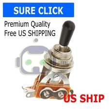 Black Tip 3 Way Switch Pickup Electric Guitar Selector Toggle Les Paul Epiphone