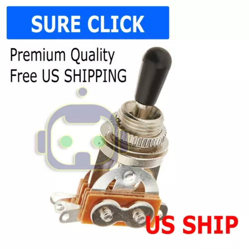 Black Tip 3 Way Switch Pickup Electric Guitar Selector Toggle Les Paul Epiphone