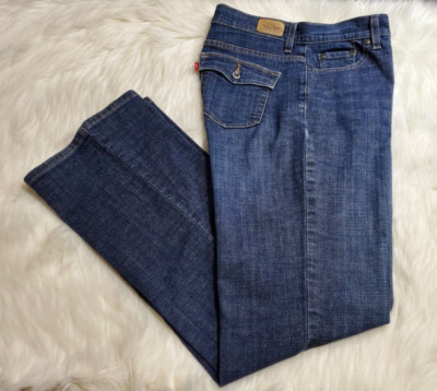 Levis 512 Womens Size 12 Perfectly Slimming Boot Cut Denim Jeans Blue D-13