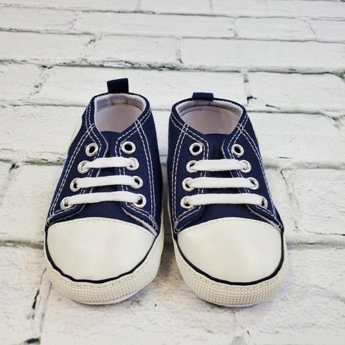 Kleinkind Größe 6 dunkelblau weiche Sohle Baby Schuhe Baby Turnschuhe für Mädchen und Jungen - Bild 7 von 10