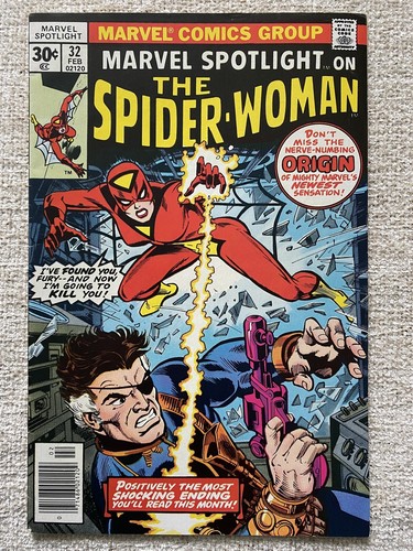 Marvel Spotlight #32 1st Spider-Woman Jessica Drew Cents Comic 1976 FN+VF-