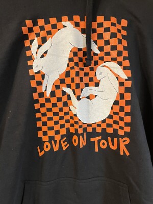 Harry Styles Love On Tour Hoodie Bunnies Checkerboard XL | eBay