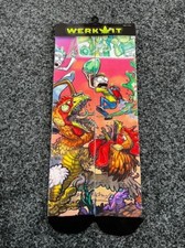 Happy colorful Funny 3d print socks Unisex One size crazy chicken leaf trending