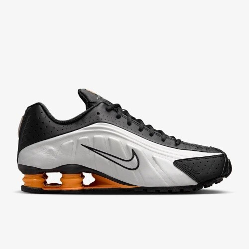 スニーカー Nike SS25 SHOX R4 (HQ1988 004) Nike Shox R4 Bright Mandarin Metallic Silver Vast Grey