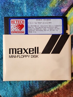 NINJA GAIDEN PC Game by Hi Tech Expressions | 1990 MS-DOS 5.25'' Floppy Disk Only