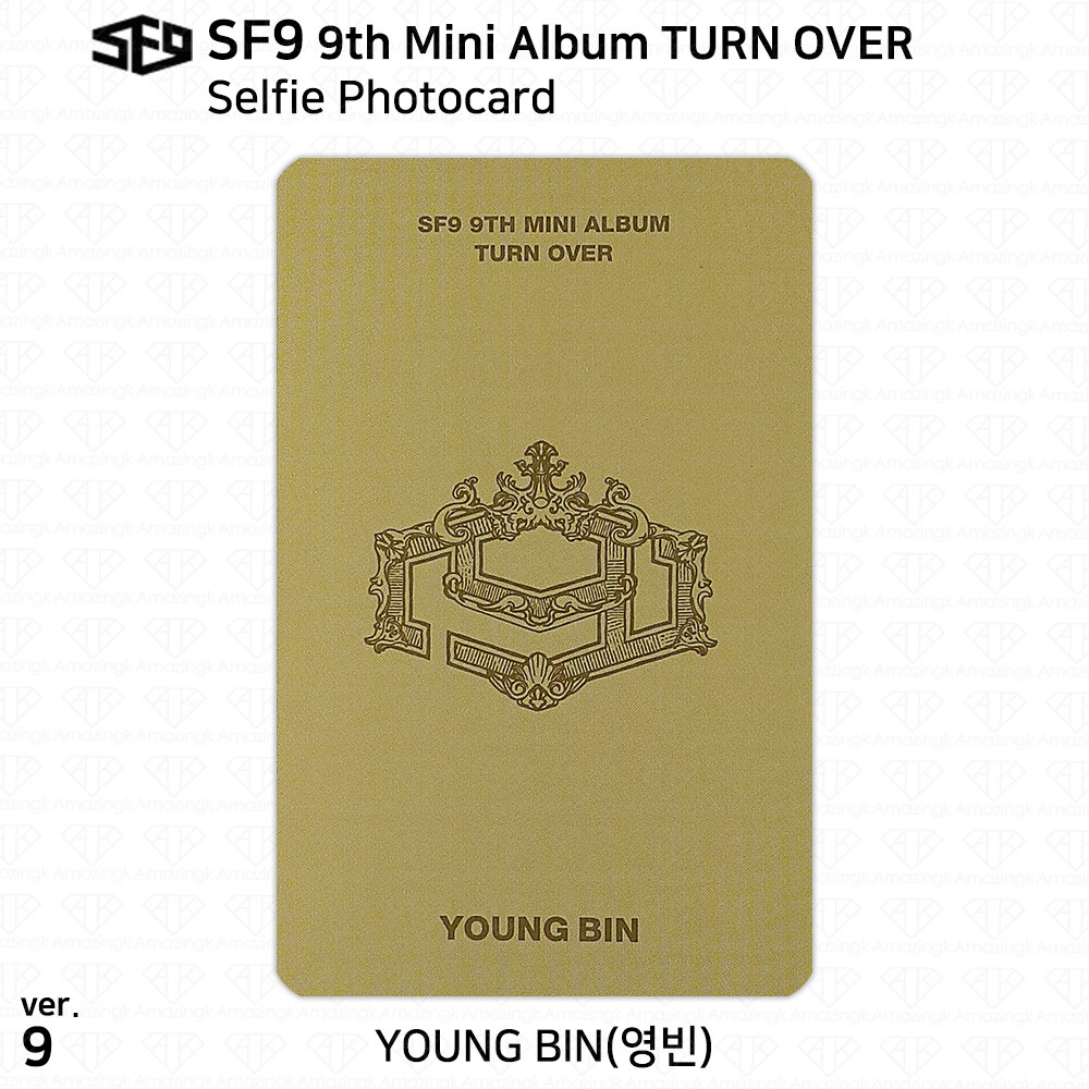 SF9 9th Mini Album Turn Over Selfie Photocard Rowoon Jaeyoon