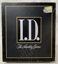I.D. The Identity Game (1988, Milton Bradley) vintage complete