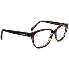 Coach Eyeglasses HC 6103 5444 Aubgn Navy Tort Varsity Stripe Frame 54 16 140